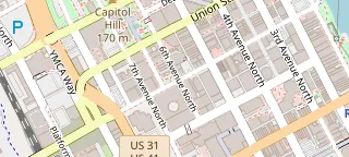 Street map of Nashville